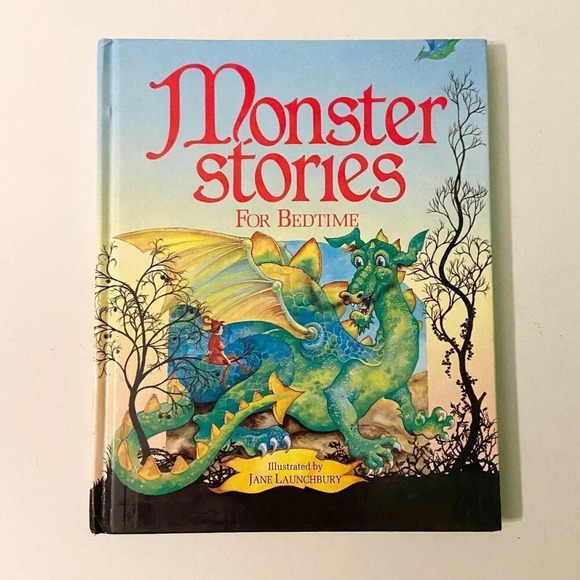 Vintage 1987 Monster Stories for Bedtime Jane Launchbury  Award Publication - Picture 1 of 16